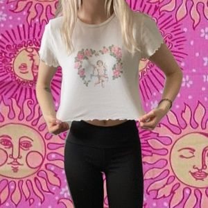 urban outfitters cherub crop top